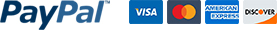PayPal and credit card logos